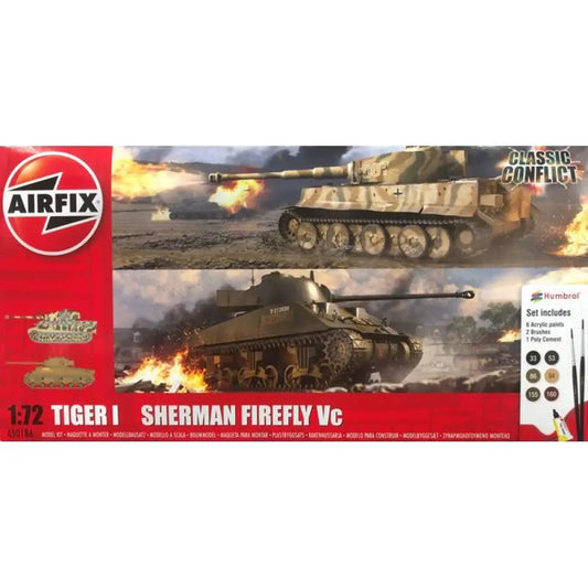 Classic Conflict Tiger 1 vs Sherman Firefly Vc 1:72 Gift Set