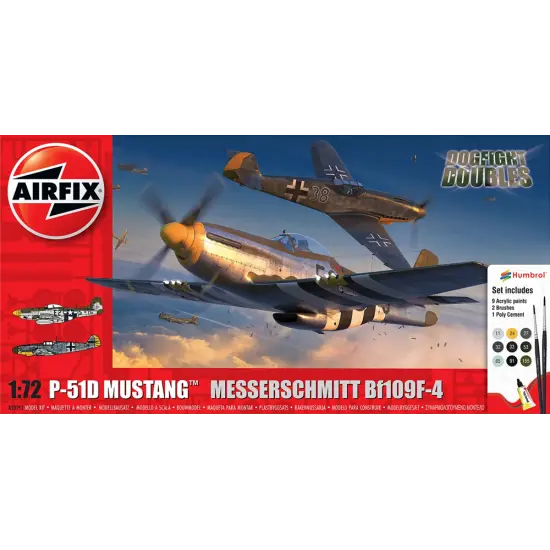 Airfix Dogfight Double P51D / Bf109F Gift Set 1:72