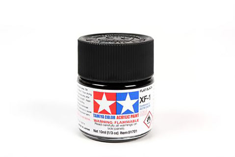 Tamiya Acrylic Mini XF-1 Flat Black