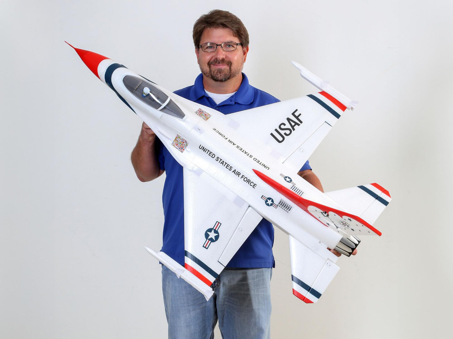 F-16 Thunderbirds 70mm EDF Jet BNF Basic with AS3X and SAFE