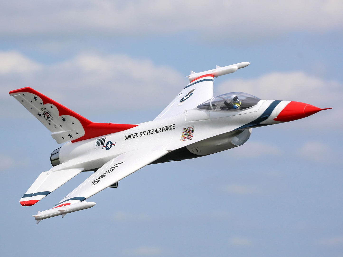 F-16 Thunderbirds 70mm EDF Jet BNF Basic with AS3X and SAFE