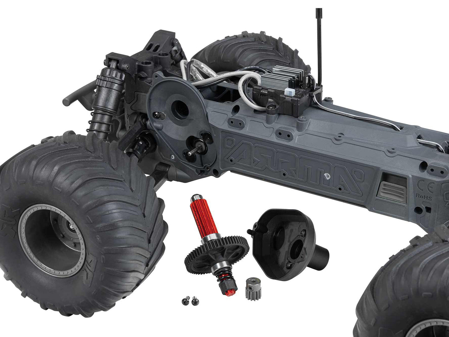 Gorgon 2wd MT 1/10 Ready-To-Assemble Kit w/8.4v/Chg Gunmetal