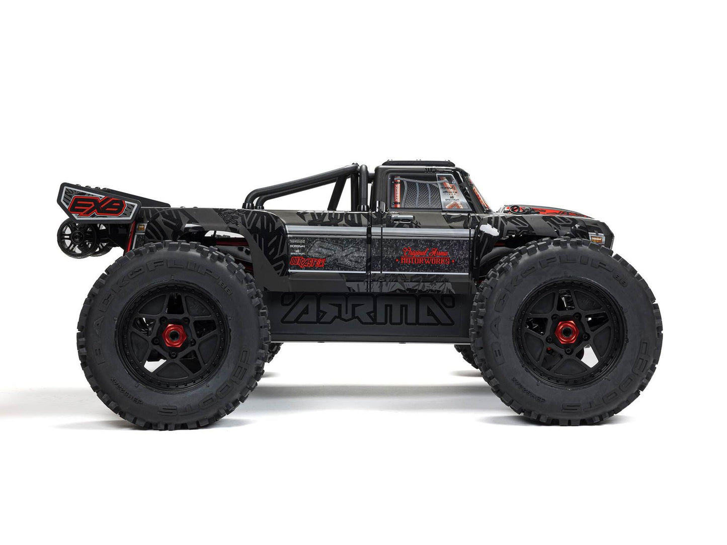 1/5 OUTCAST 4X4 8S BLX EXB Brushless Stunt Truck RTR, Black