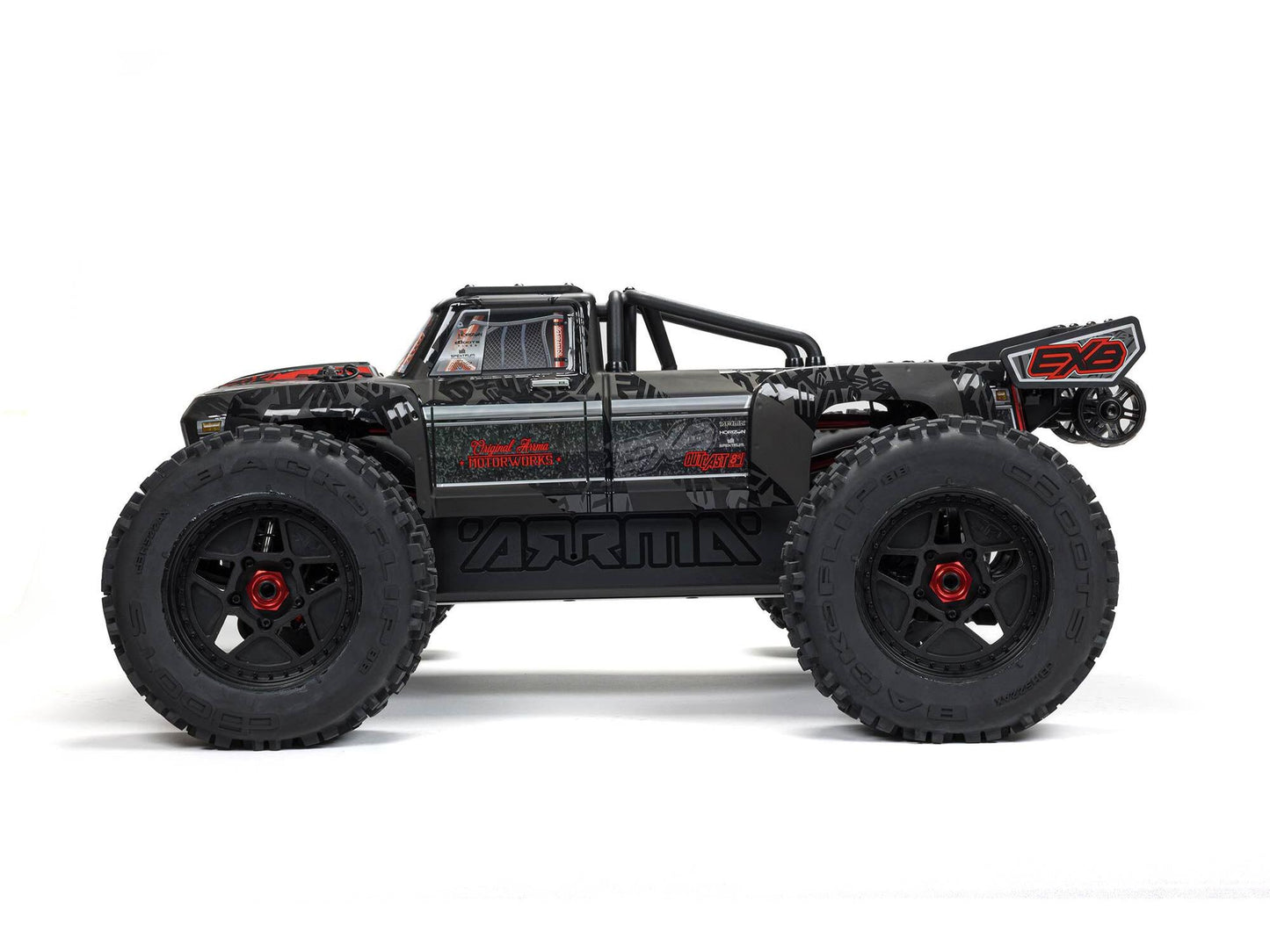 1/5 OUTCAST 4X4 8S BLX EXB Brushless Stunt Truck RTR, Black