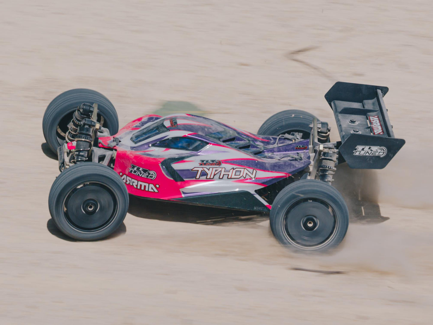 Typhon 1/8 TLR Tuned 4WD Buggy Roller (Pink/Purple)