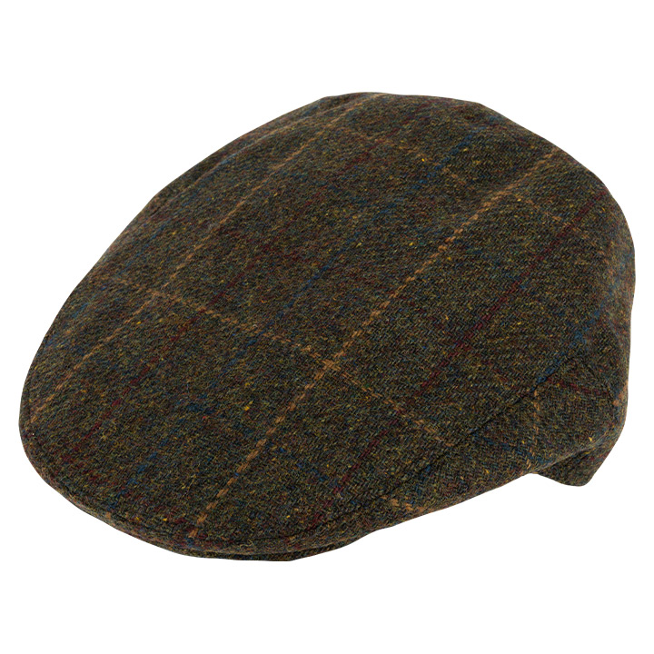 Wool Blend Flat Cap Brown