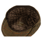 Wool Blend Flat Cap Tweed Brown