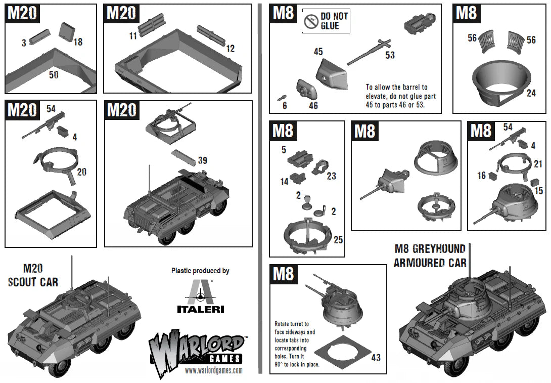 M8/M20 Greyhound Scout Car (Plastic Box)