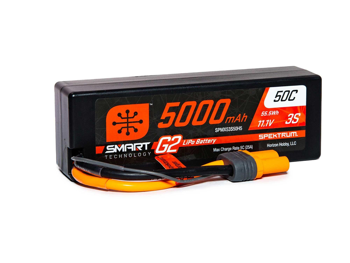 Spektrum 5000mAh 3S 11.1V SMART G2 50C IC5