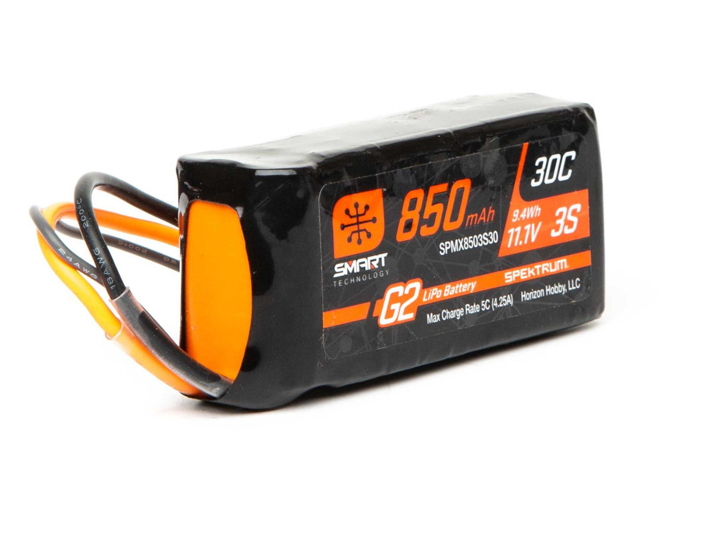 11.1V 850mAh 3S 30C Smart LiPo Battery G2: IC2