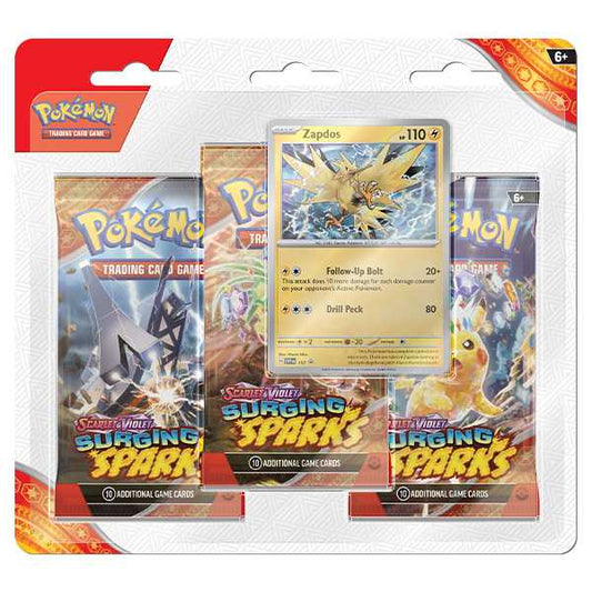 Scarlet & Violet: Scarlet & Violet 8 Surging Sparks 3-Pack