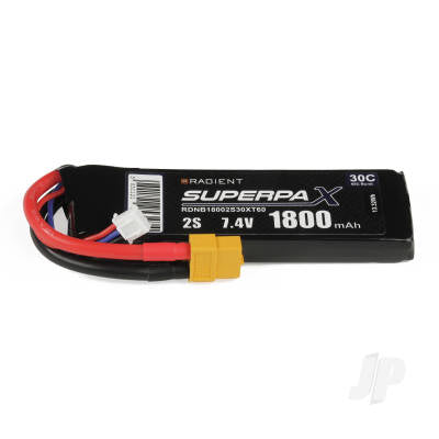 Lipo 2s 1800mah 7.4v 30c XT60