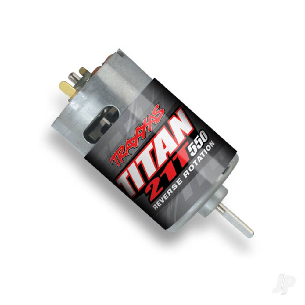 Titan 550 Brushed Motor, Reverse Rotation (21-Turn/14 Volts)