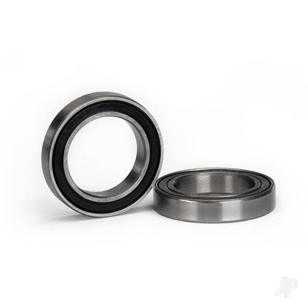 Ball bearing, black rubber sealed (15x24x5mm) (2 pcs)