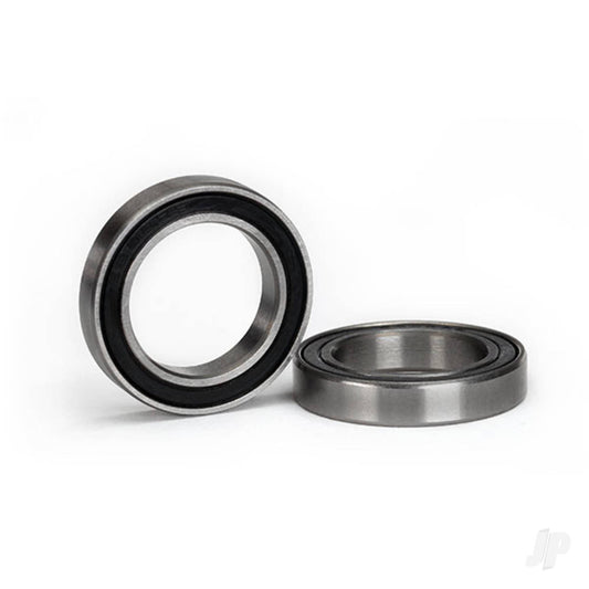 Ball bearing, black rubber sealed (17x26x5mm) (2)