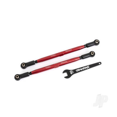 Toe links, front (Tubes red-anodised, 6061-T6 aluminium) (2)