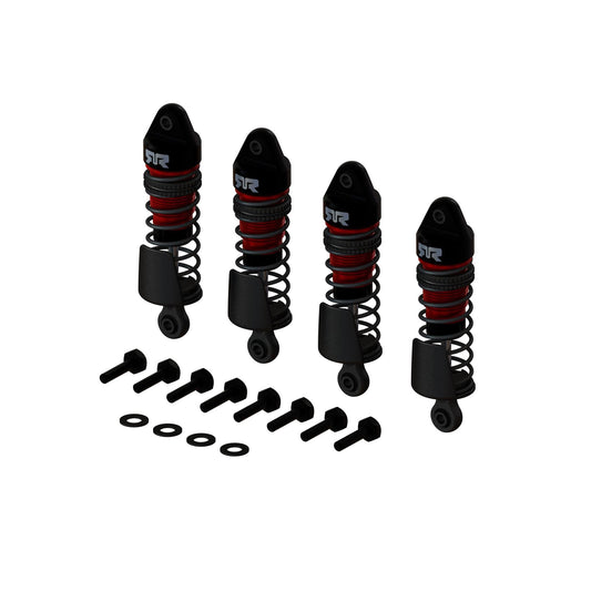 Aluminium Shock Set, L:58mm, 300cSt Oil (4pcs) - GROM