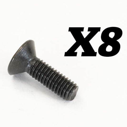 FTX Rokatan Flat Head Cross Screws M3x10 (8)