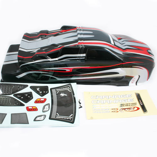 FTX Carnage ST Bodyshell Printed Black/Red