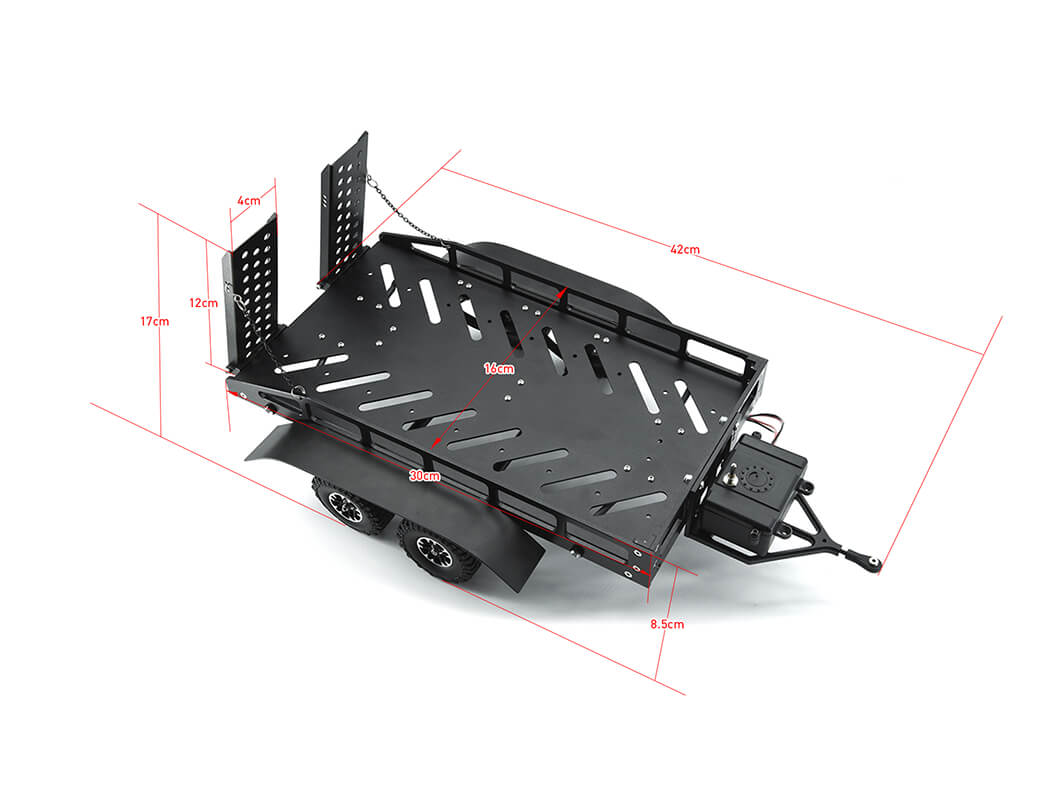 Fastrax Dual-Axle Trailer W/Ramps & LEDS