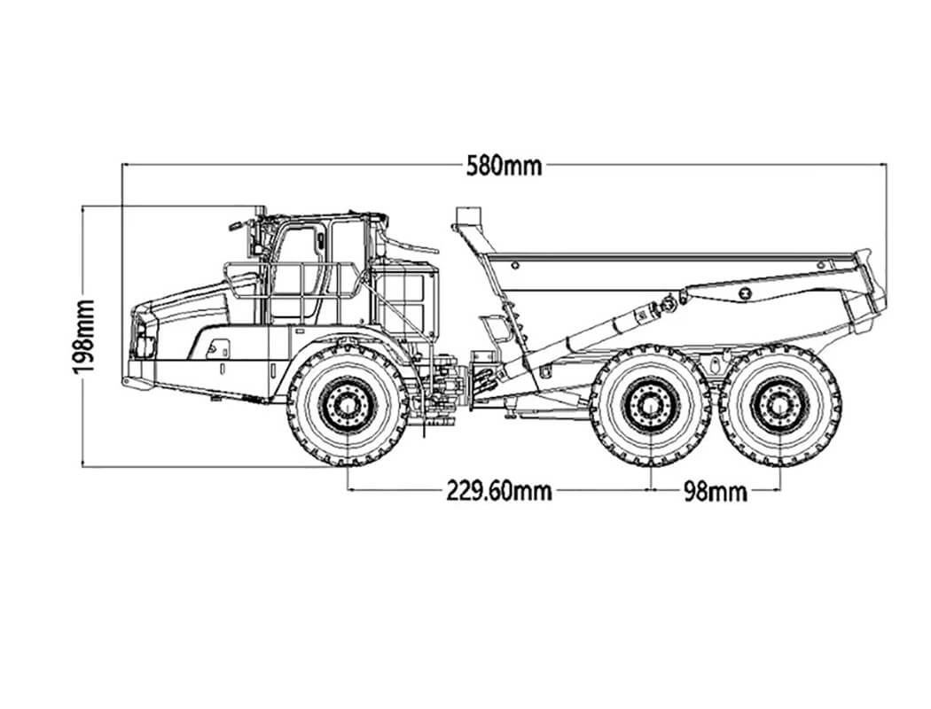 Huina K960 Hydra Kabolite 6x6 Alloy Articulated Truck