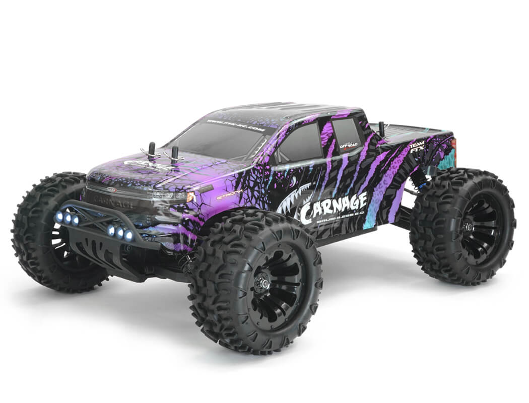 FTX CARNAGE 2.0 1/10 BRUSHLESS TRUCK 4WD RTR W/LIPO & CHARGER