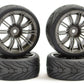 1/10 Street/Tread Tyre 20SP Gun Metal Wheel (4)