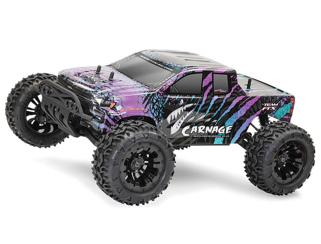 FTX CARNAGE 2.0 1/10 BRUSHLESS TRUCK 4WD RTR W/LIPO & CHARGER