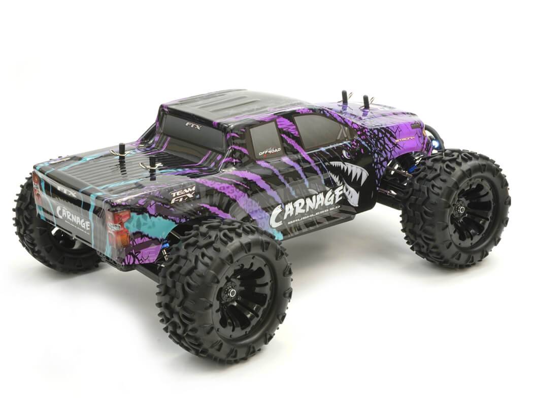 FTX CARNAGE 2.0 1/10 BRUSHLESS TRUCK 4WD RTR W/LIPO & CHARGER