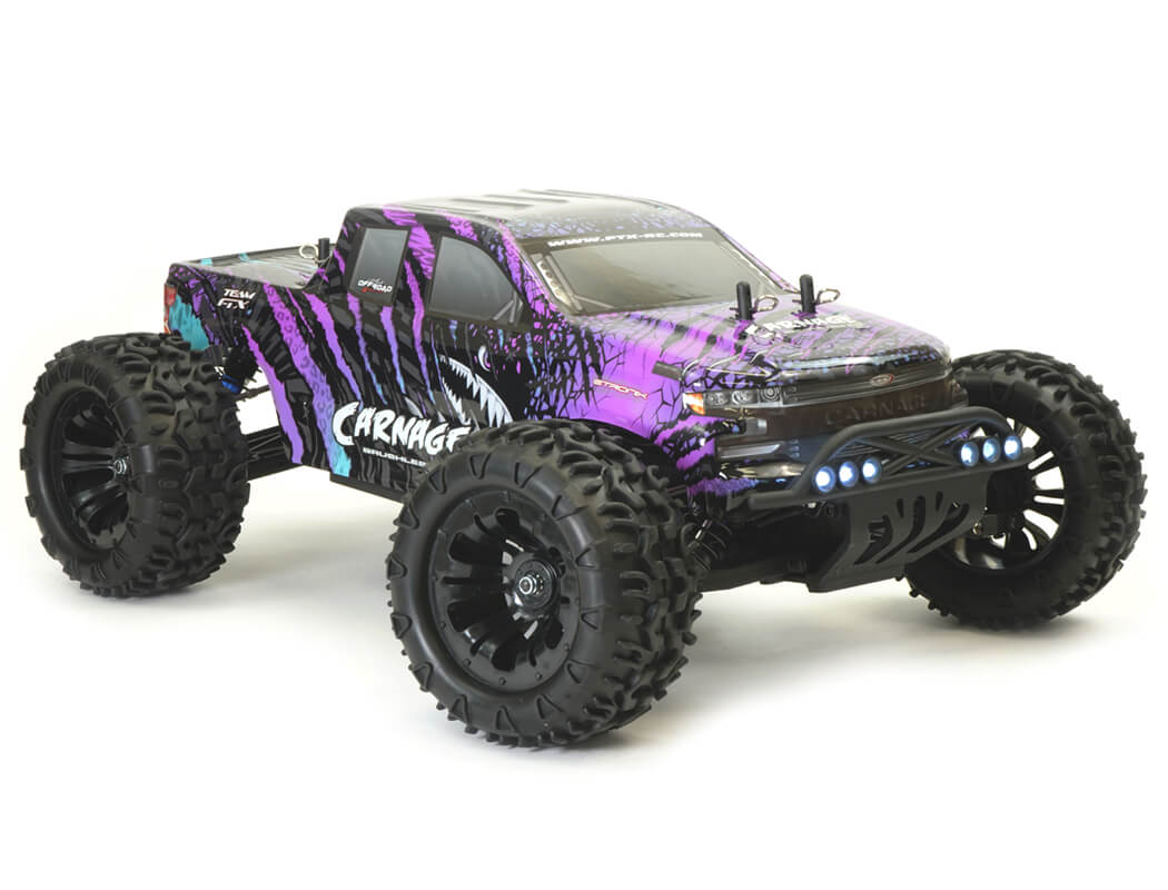 FTX CARNAGE 2.0 1/10 BRUSHLESS TRUCK 4WD RTR W/LIPO & CHARGER