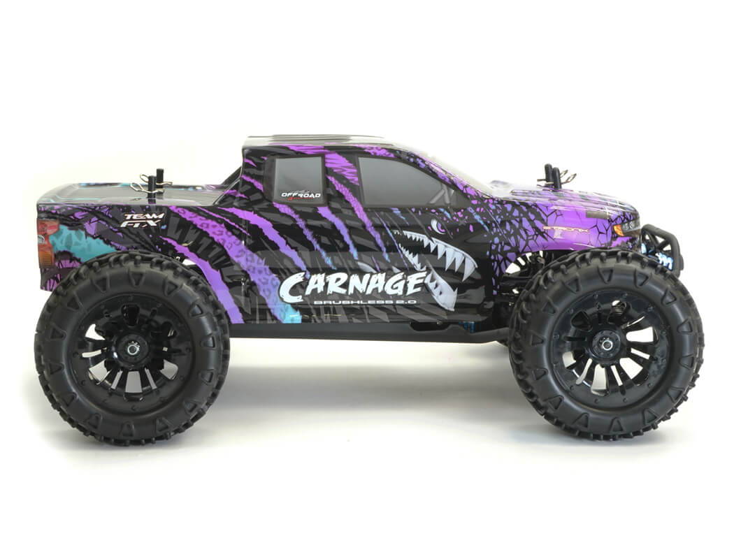 FTX CARNAGE 2.0 1/10 BRUSHLESS TRUCK 4WD RTR W/LIPO & CHARGER