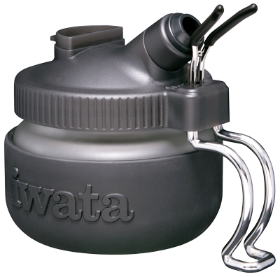 Iwata Spray Out Cleaning Pot with Airbrush Hanger