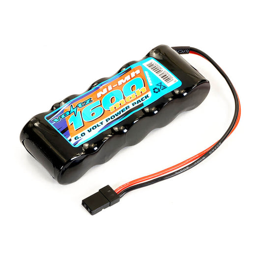 Voltz 1600mAh 6.0V NiMh Receiver Straight