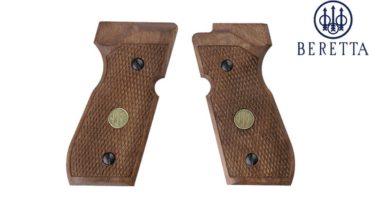 Wood Grips for M 92 FS Pistol by Beretta