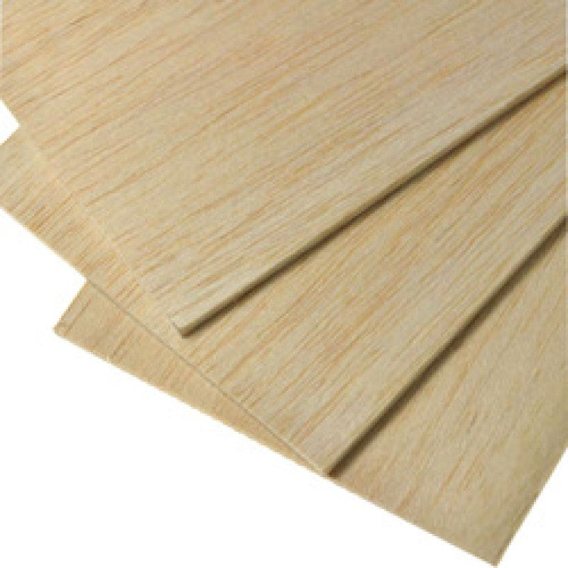 0.8mm x 100mm x 915mm Balsa Sheet