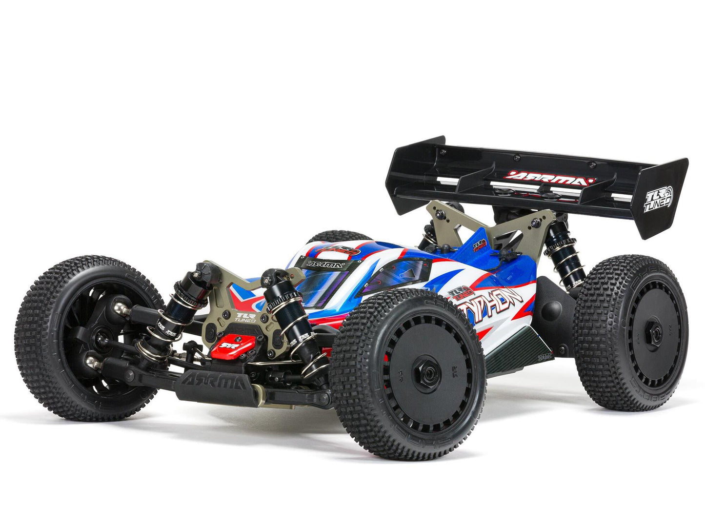 Typhon 6S 1/8 TLR Tuned 4WD BLX Buggy RTR, Red/Blue