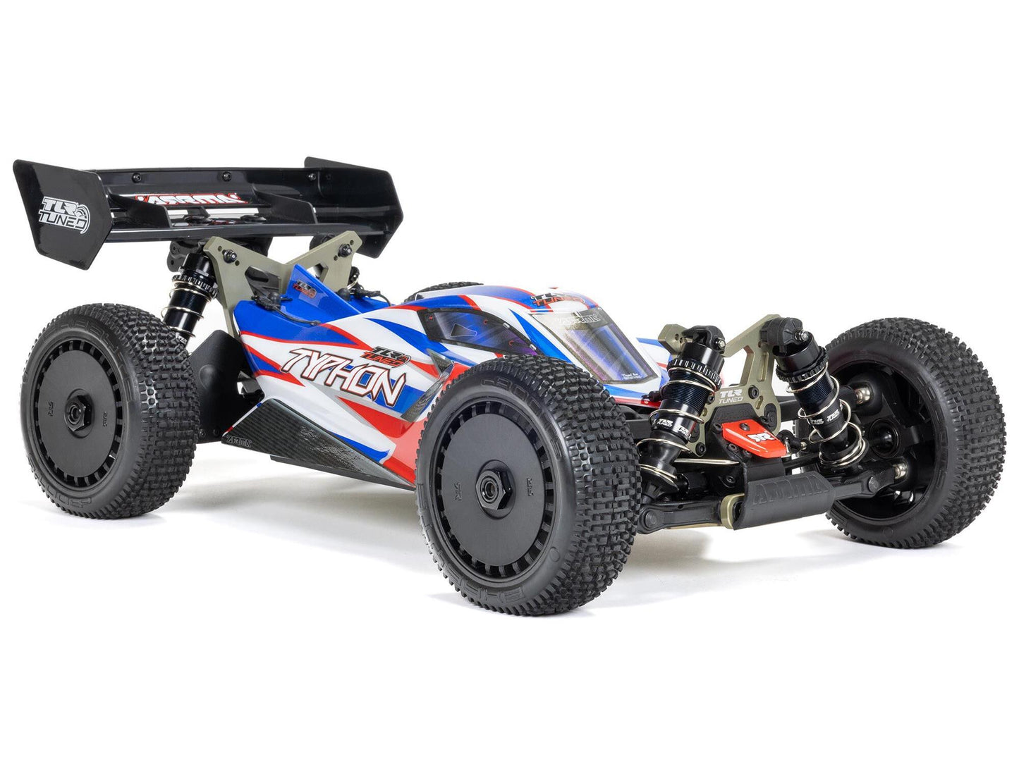 Typhon 6S 1/8 TLR Tuned 4WD BLX Buggy RTR, Red/Blue