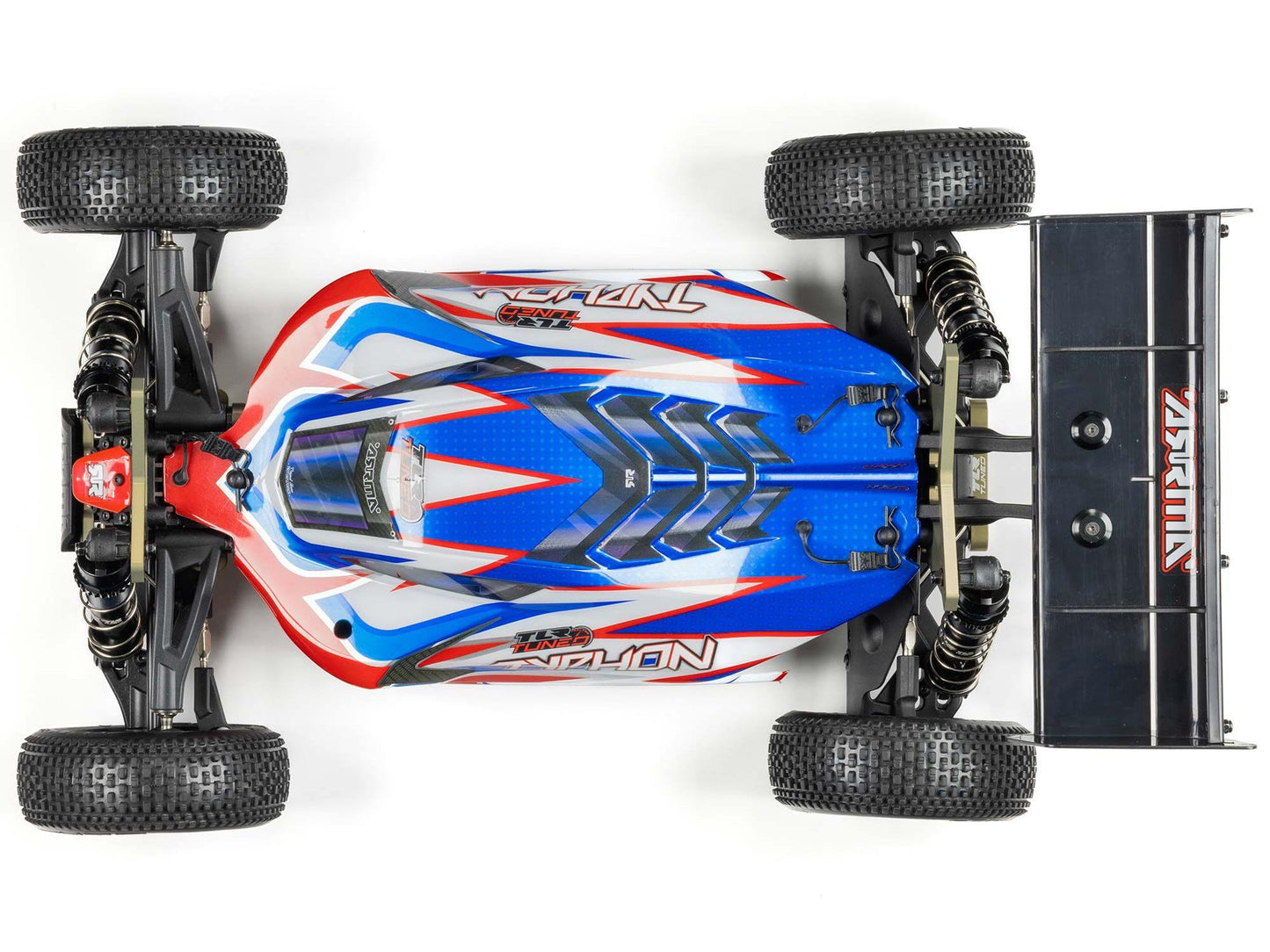 Typhon 6S 1/8 TLR Tuned 4WD BLX Buggy RTR, Red/Blue