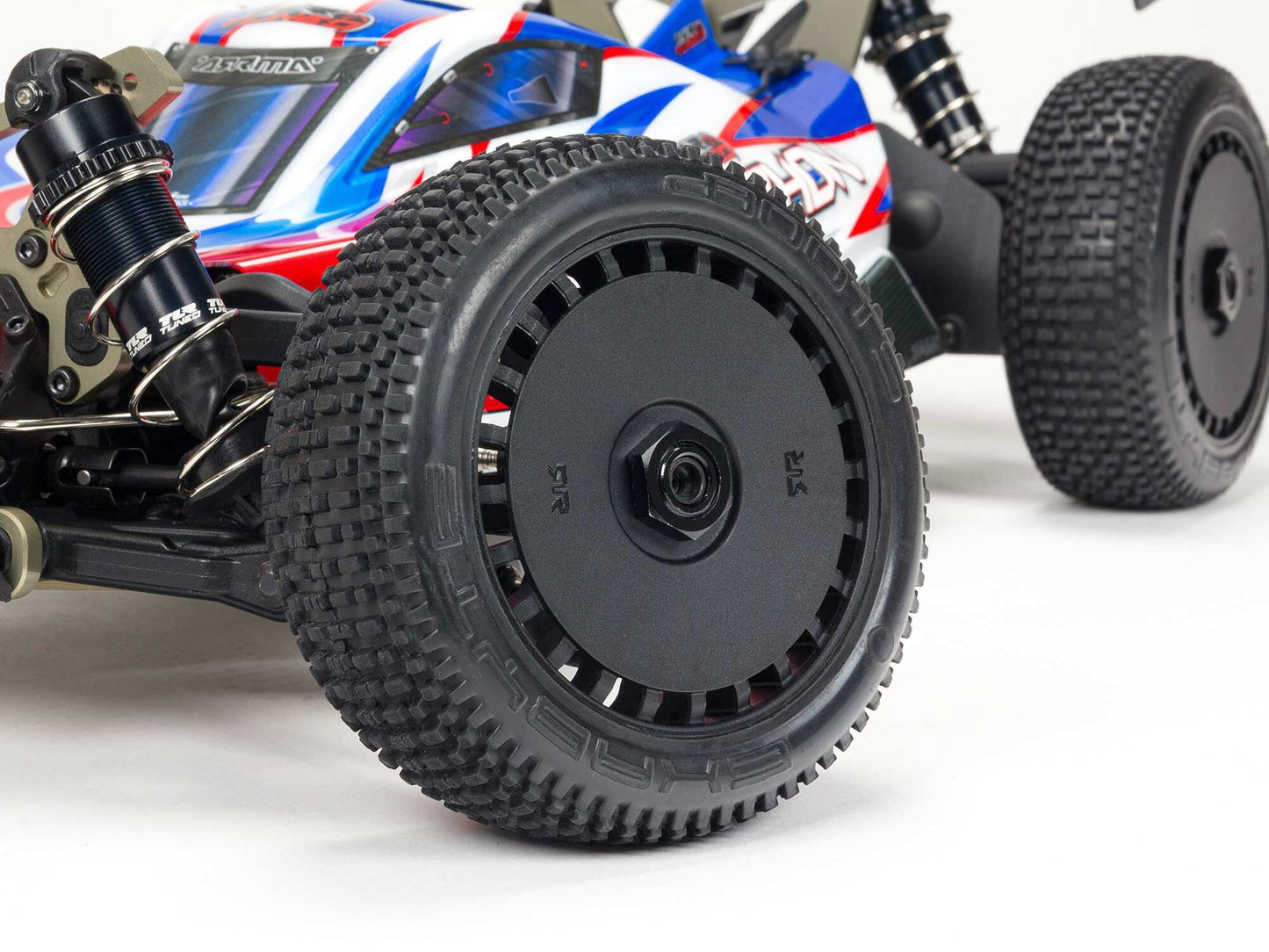 Typhon 6S 1/8 TLR Tuned 4WD BLX Buggy RTR, Red/Blue