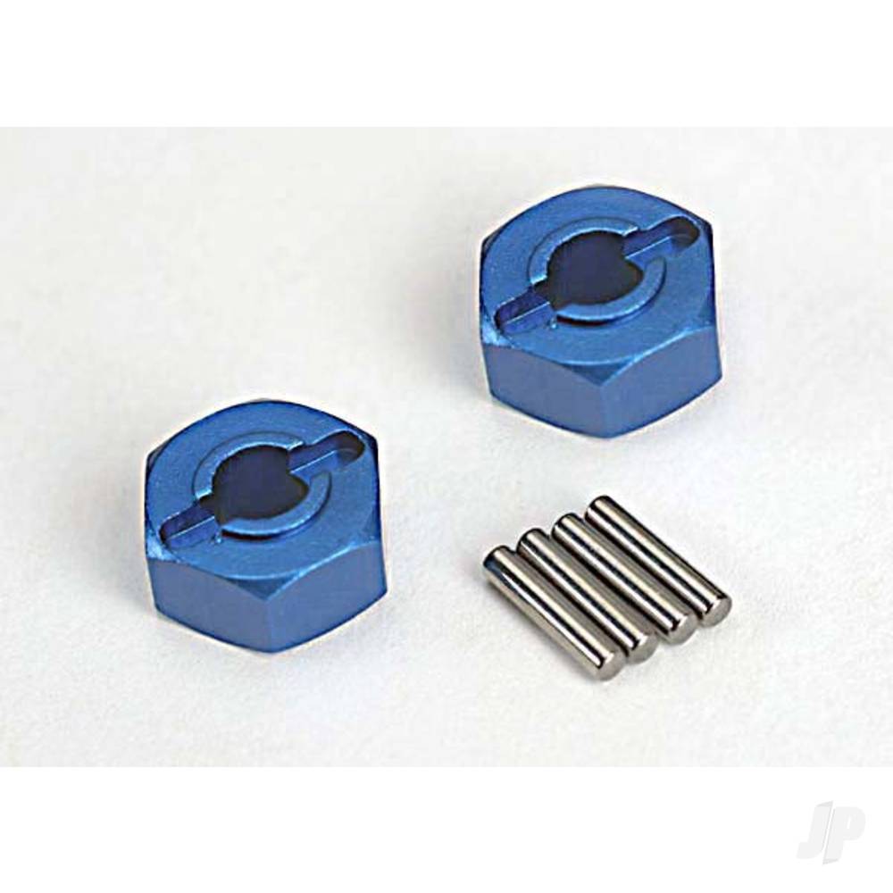 Wheel Hubs Hex Blue Alum