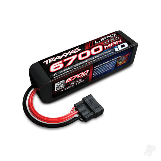 6700mAh 14.8V 4-cell 25C LiPo Battery