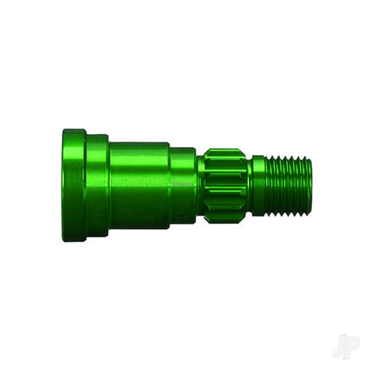 Stub axle, aluminium (Green-anodised) (1pc) (use only with #7750X driveshaft)