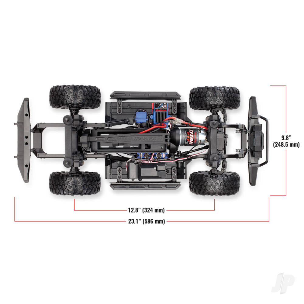 TRX-4 Land Rover Defender 1:10 4X4 Electric Trail Crawler with Winch, Black