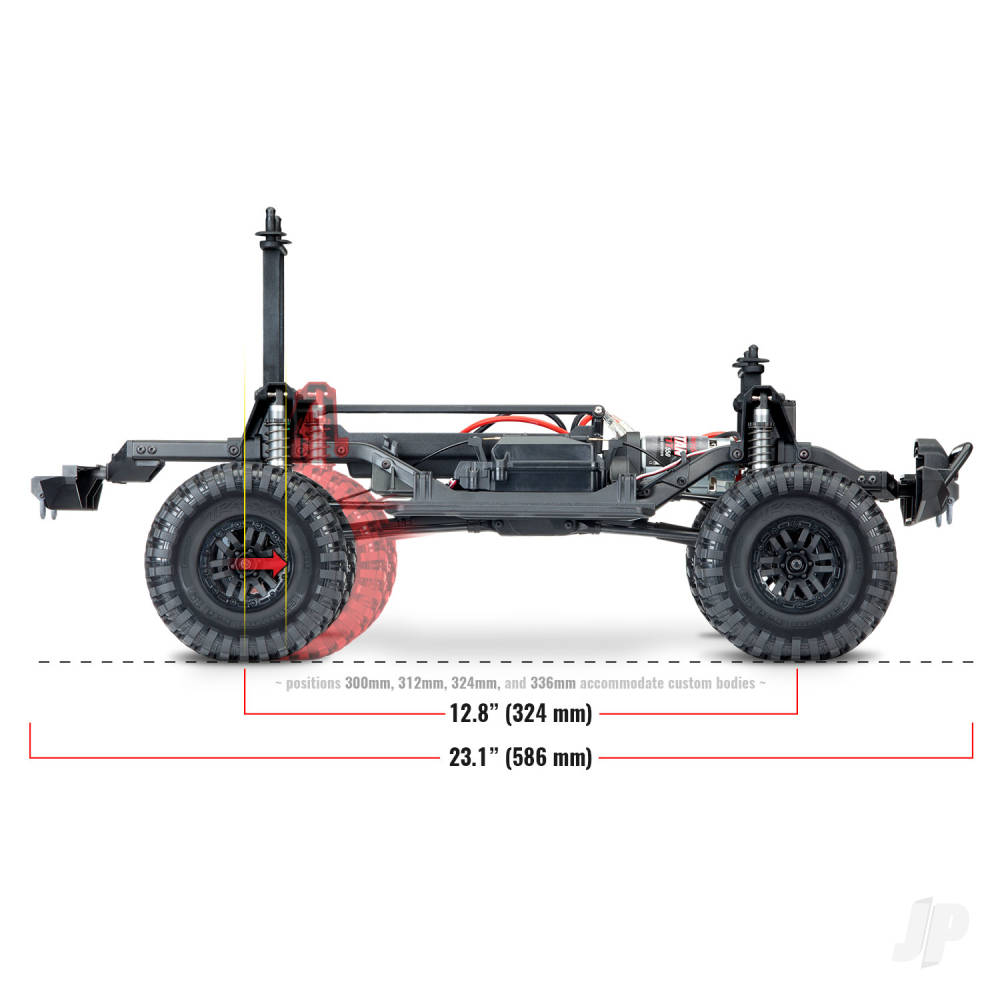 TRX-4 Land Rover Defender 1:10 4X4 Electric Trail Crawler with Winch, Black