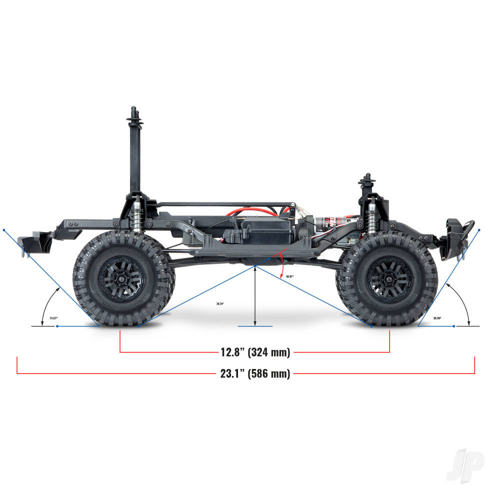 TRX-4 Land Rover Defender 1:10 4X4 Electric Trail Crawler with Winch, Black