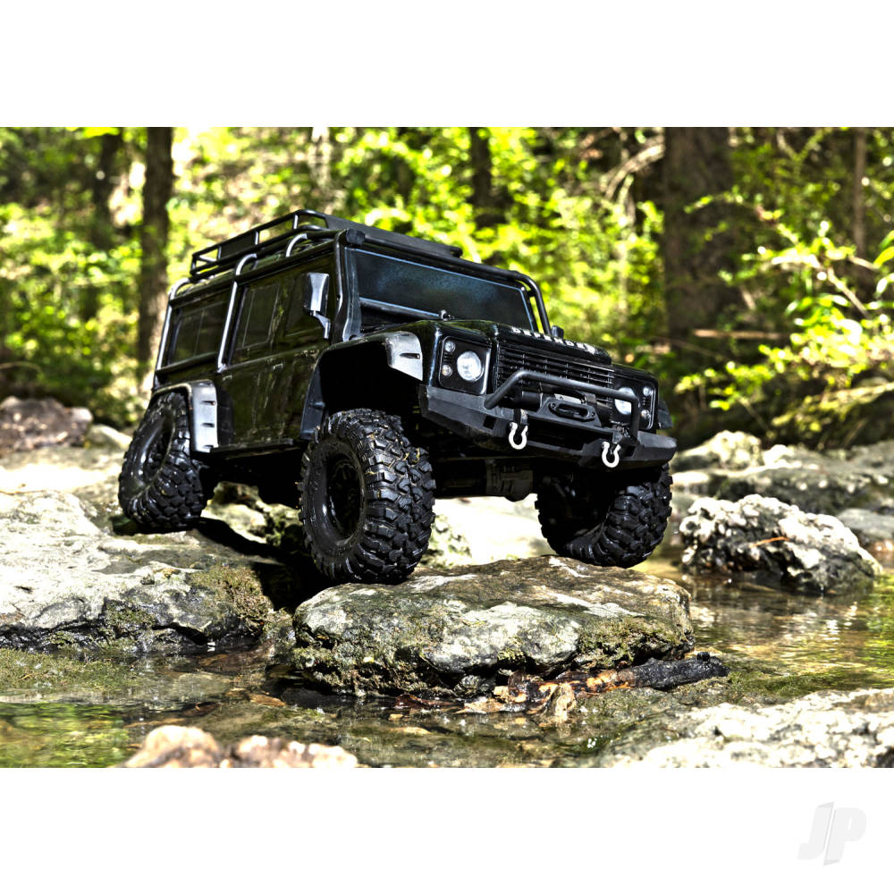 TRX-4 Land Rover Defender 1:10 4X4 Electric Trail Crawler with Winch, Black