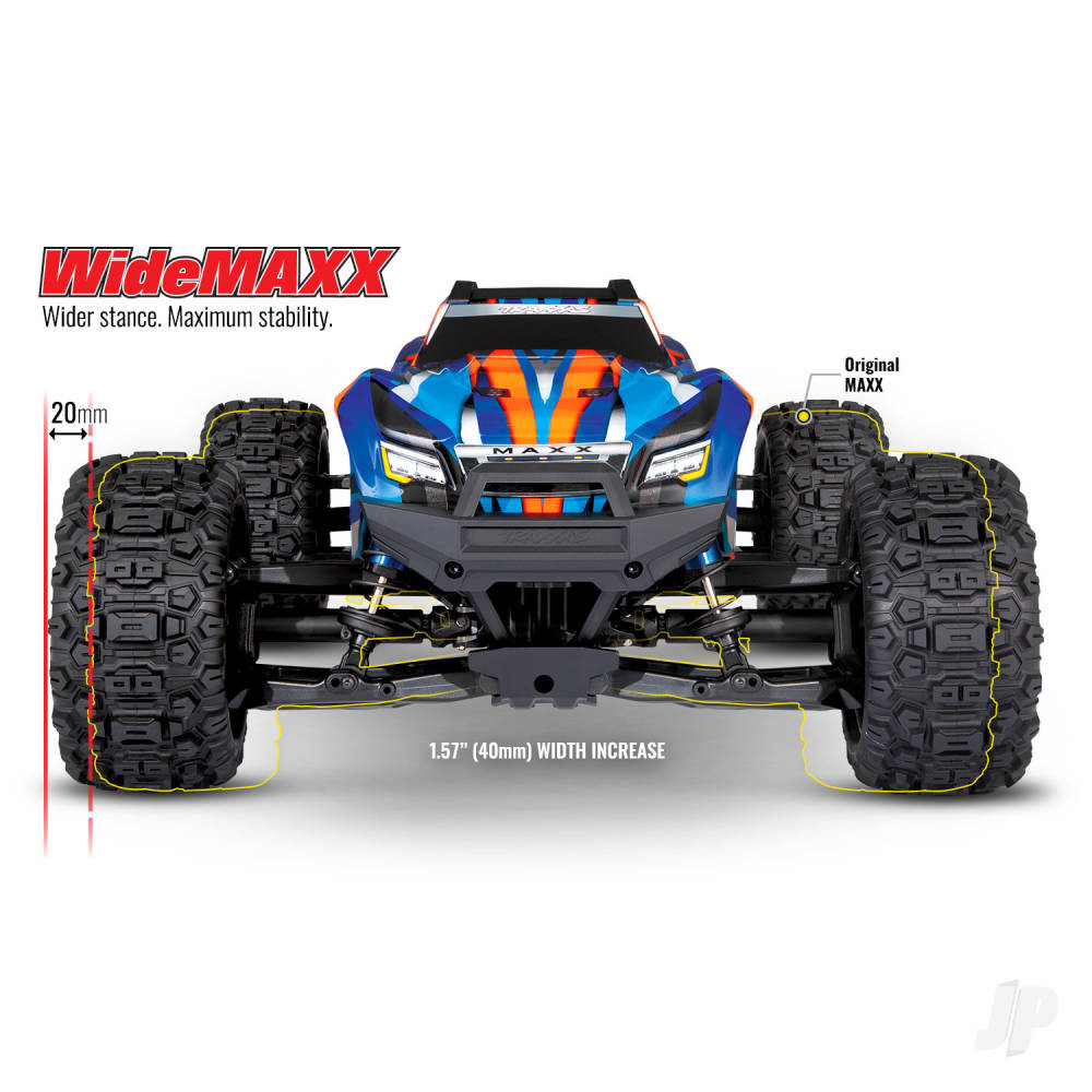 WideMaxx Maxx 4x4 Brushless Electric Monster Truck Rock n Roll