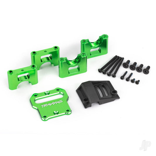 Mount, center differential carrier, 6061-T6 aluminium (green-anodised)