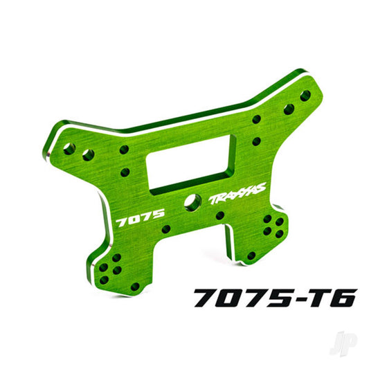 Shock tower, Front, 7075-T6 aluminium (green-anodised) (fits Sledge)