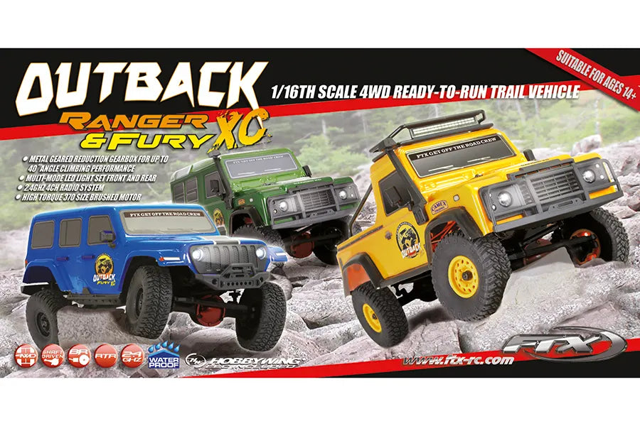 FTX Outback Fury XC RTR 1/16 Trail Crawler White